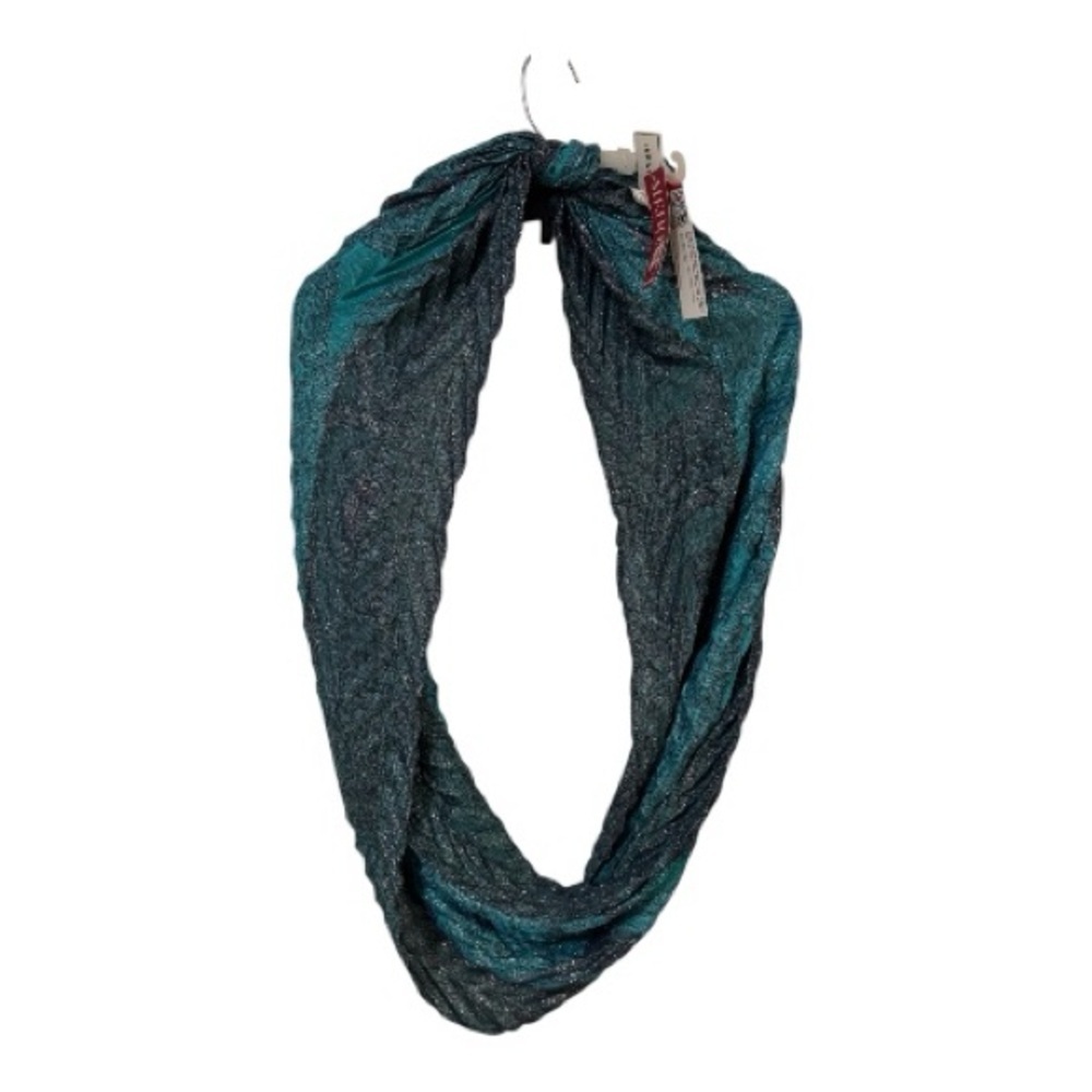 Merona Teal and Black Infinity Scarf